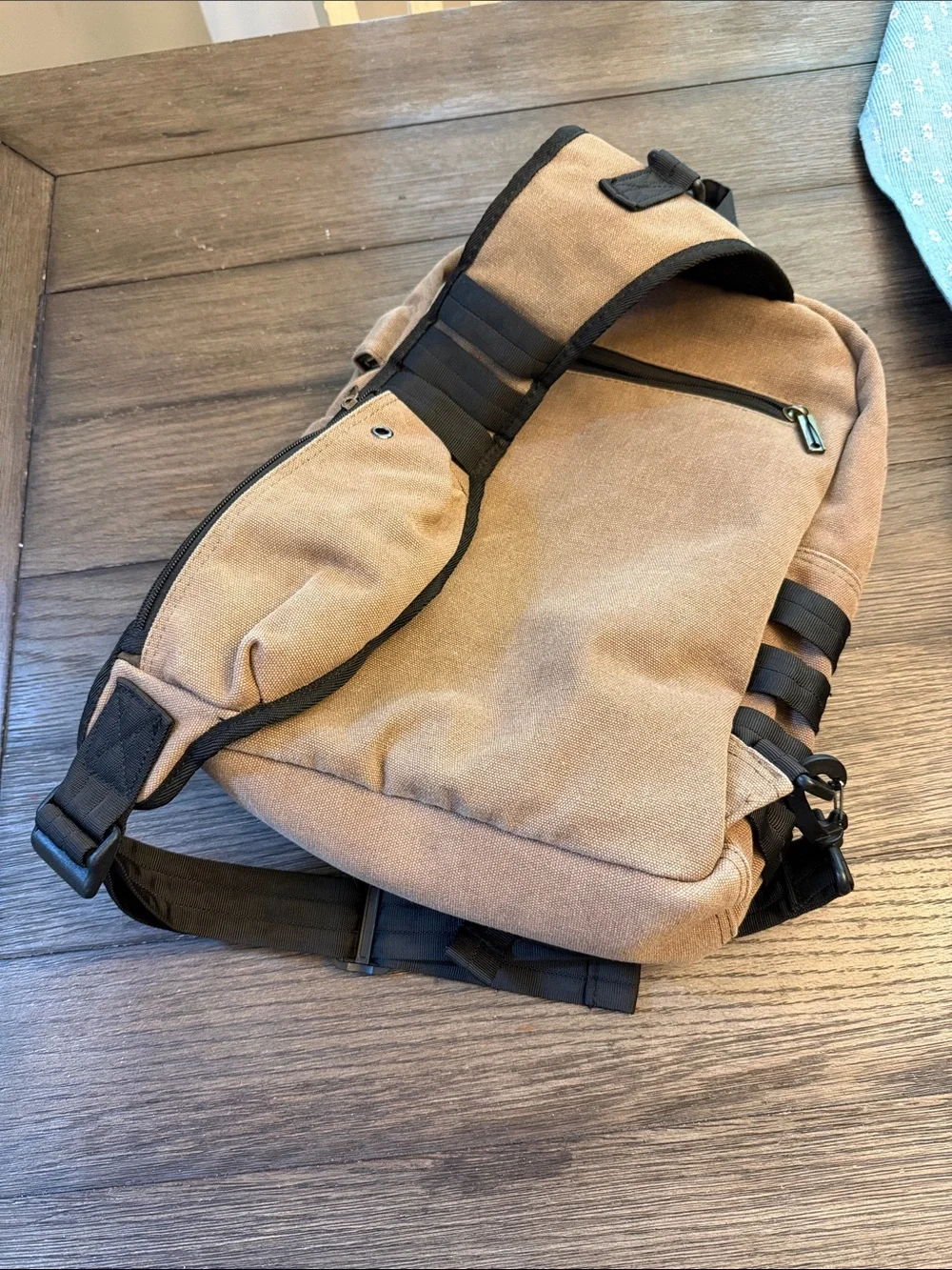 Sling bag chest shoulder laptop backpack